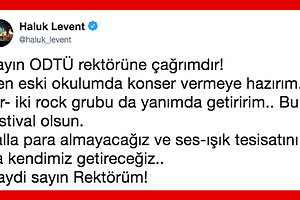 Haluk Levent’in Hiçbir Ücret Almadan Konser Yapmayı Kabul Ettiği “ODTÜ Uluslararası Bahar Şenliği” İçin Birçok Ünlü Seferber Oldu!