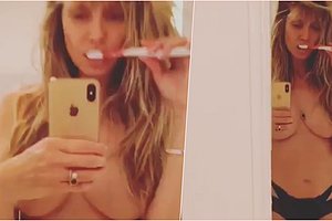 Eski Victoria’s Secret Mankeni Heidi Klum Instagram’da Çıplak Videosunu Paylaştı, Ortalık Yıkıldı!